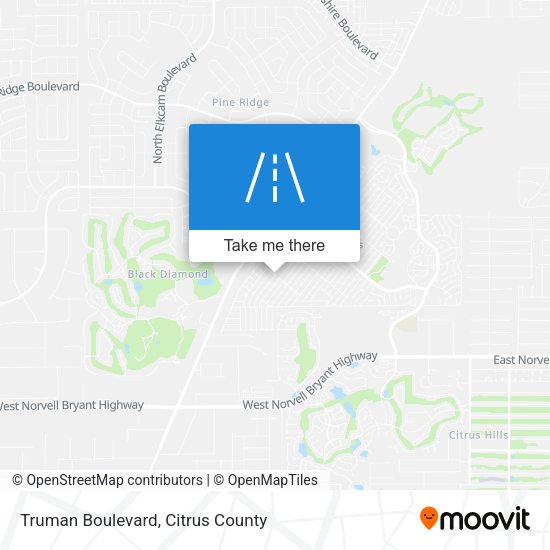Truman Boulevard map