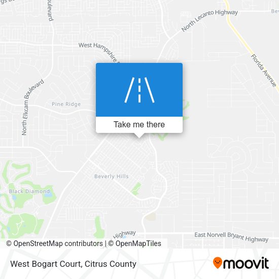 West Bogart Court map