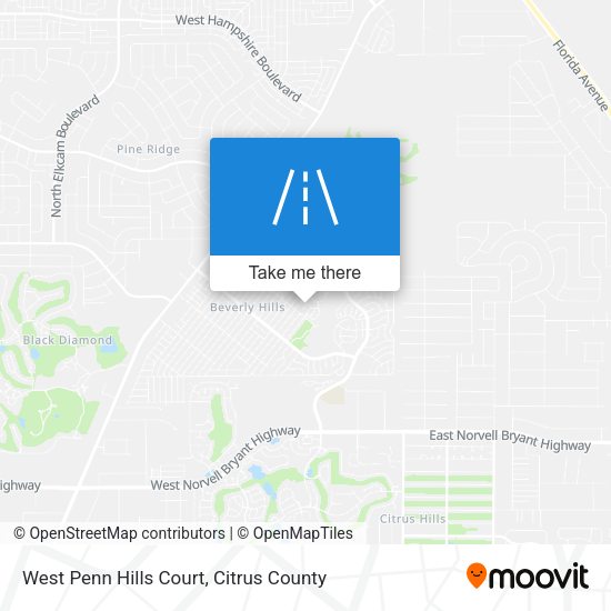 West Penn Hills Court map