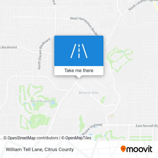 William Tell Lane map