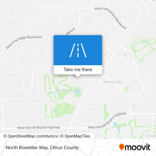North Boxelder Way map