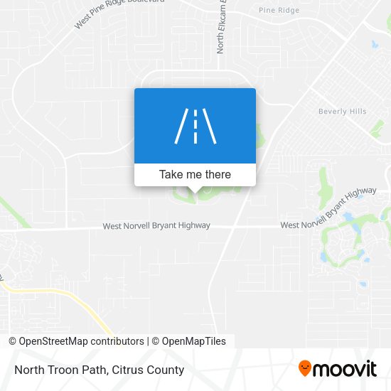 Mapa de North Troon Path