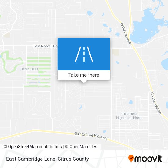 East Cambridge Lane map