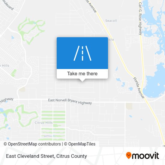 East Cleveland Street map