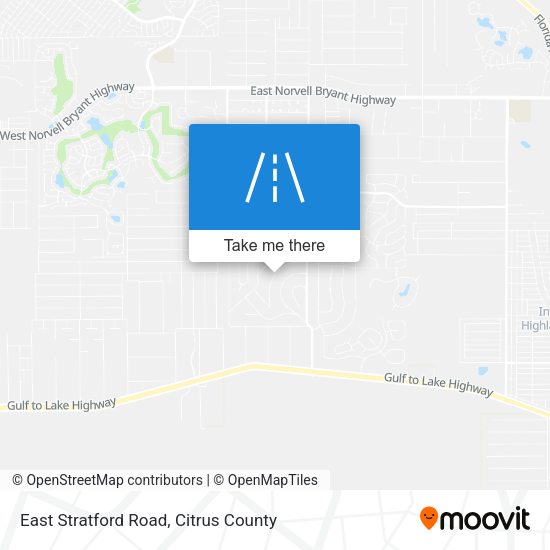 East Stratford Road map