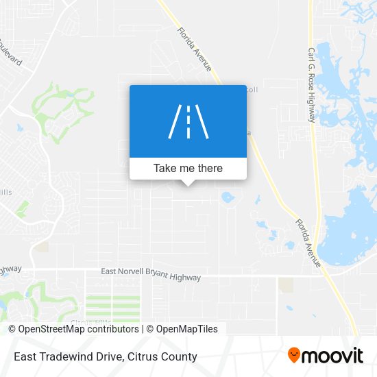 Mapa de East Tradewind Drive