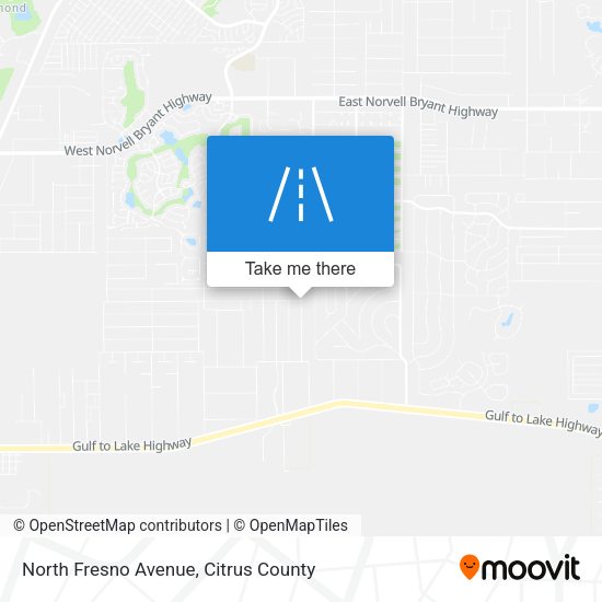 North Fresno Avenue map