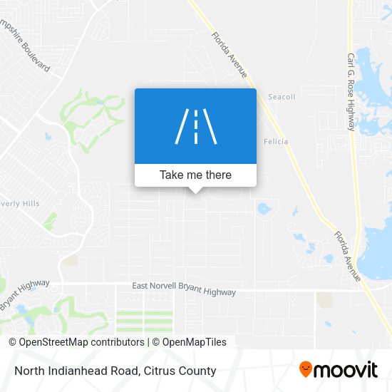 Mapa de North Indianhead Road