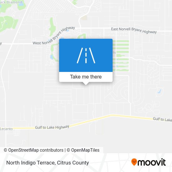 North Indigo Terrace map