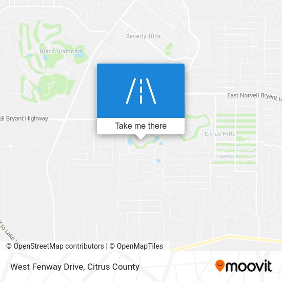West Fenway Drive map