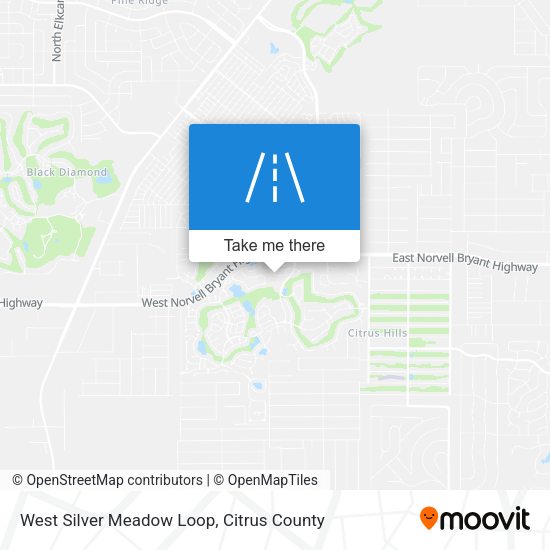 West Silver Meadow Loop map