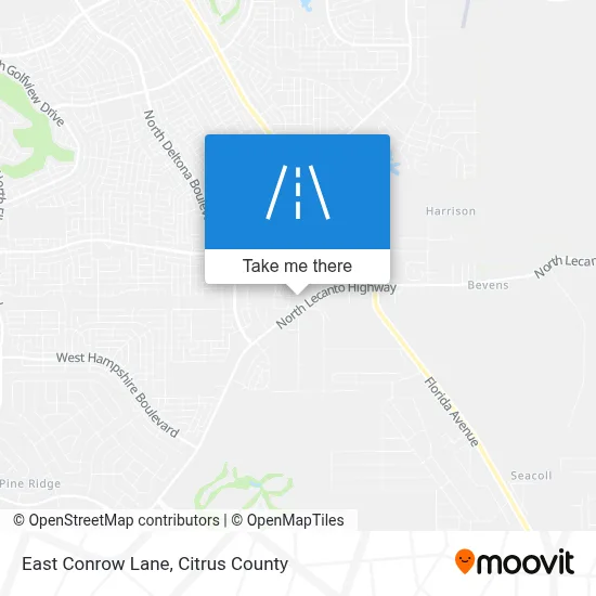 East Conrow Lane map