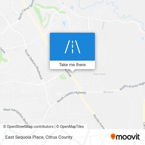East Sequoia Place map