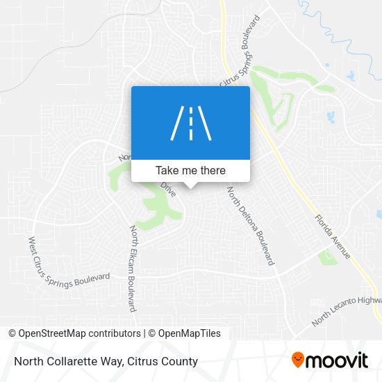 North Collarette Way map