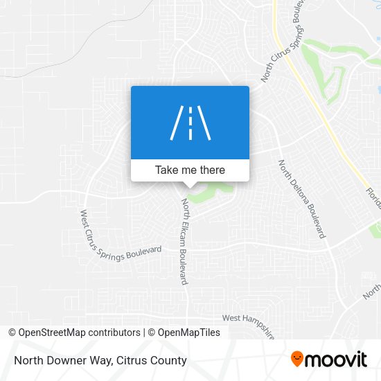 Mapa de North Downer Way
