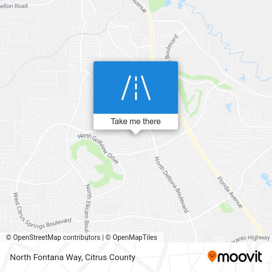 North Fontana Way map