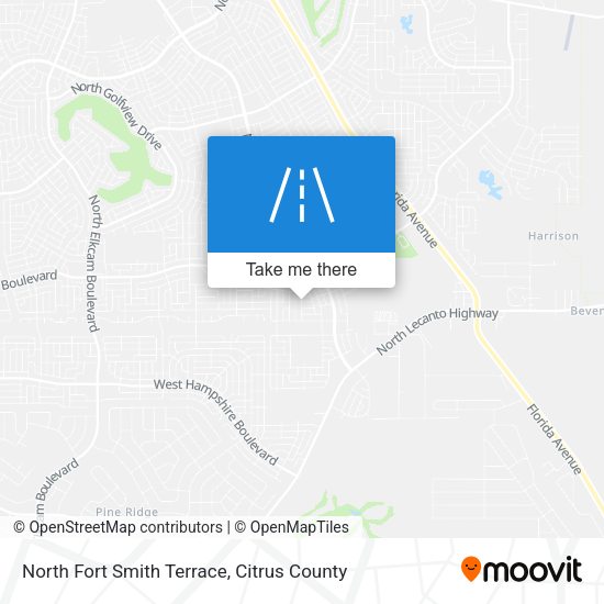 Mapa de North Fort Smith Terrace