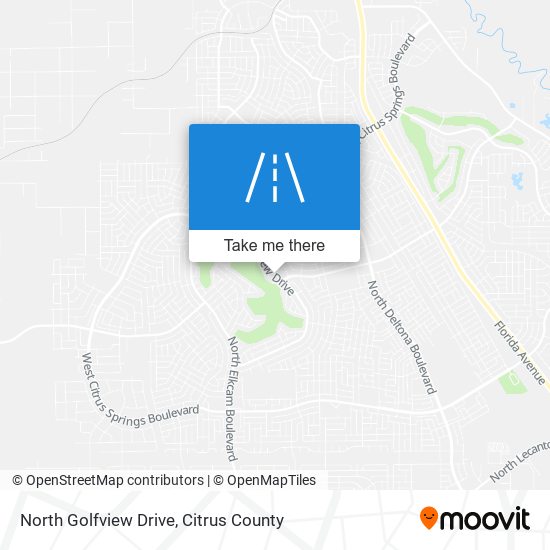North Golfview Drive map