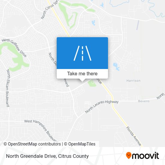 North Greendale Drive map