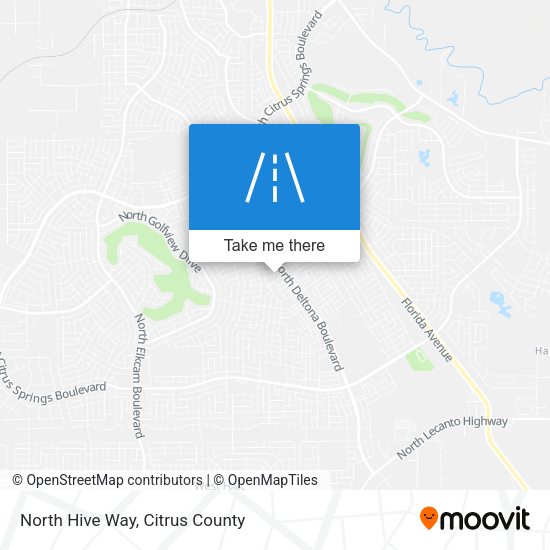 North Hive Way map