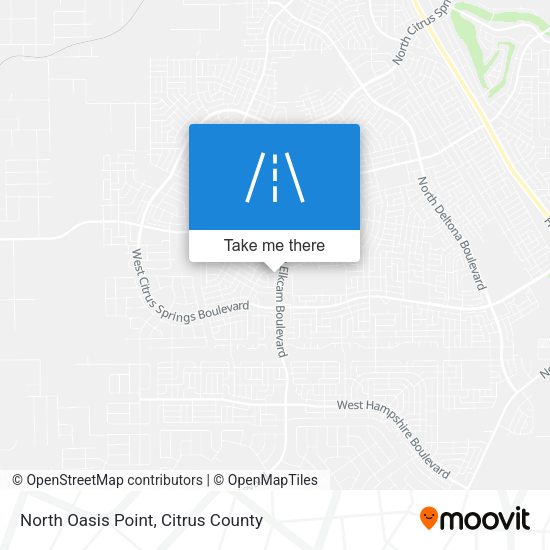 North Oasis Point map