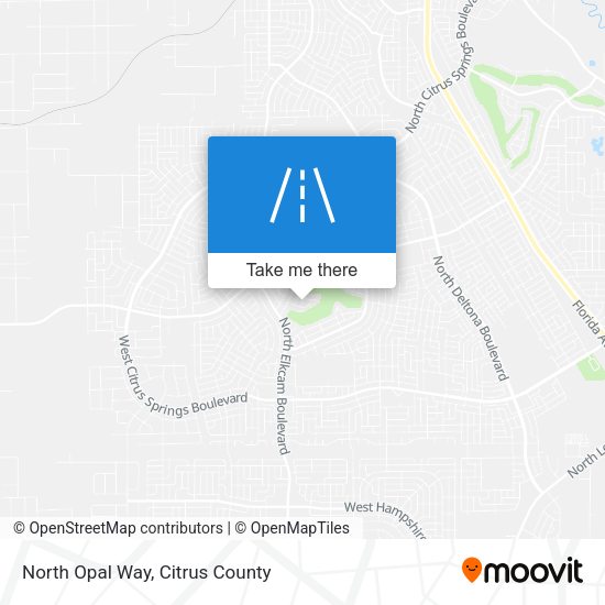 Mapa de North Opal Way