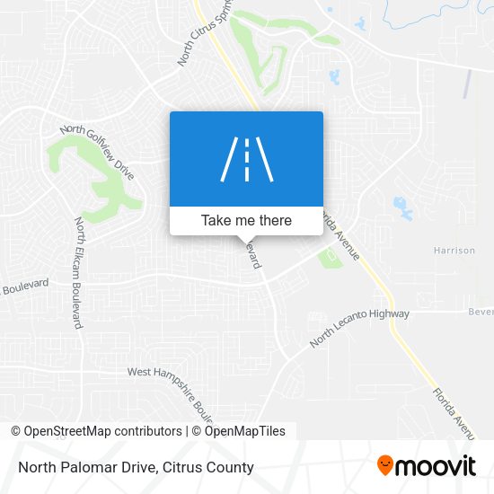 North Palomar Drive map