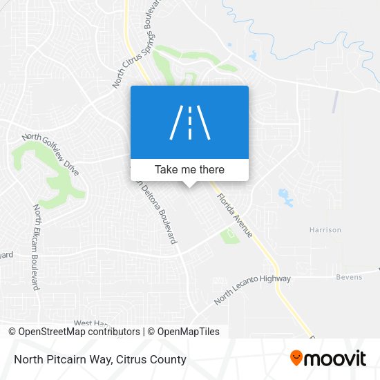 North Pitcairn Way map