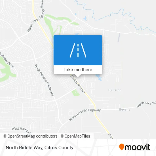 North Riddle Way map