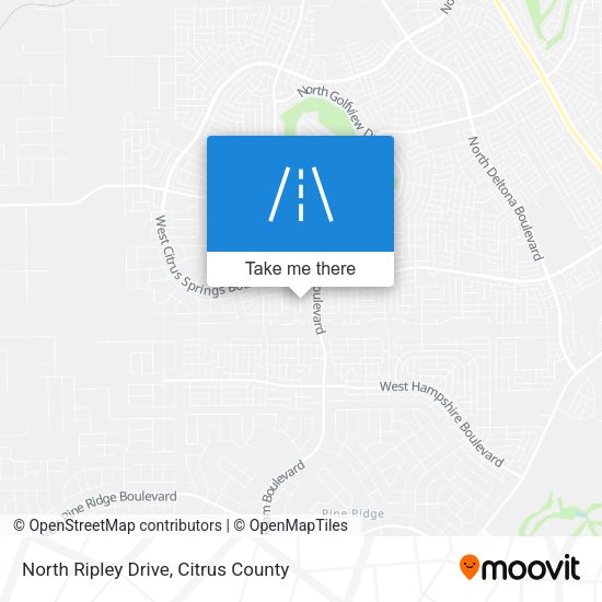 North Ripley Drive map