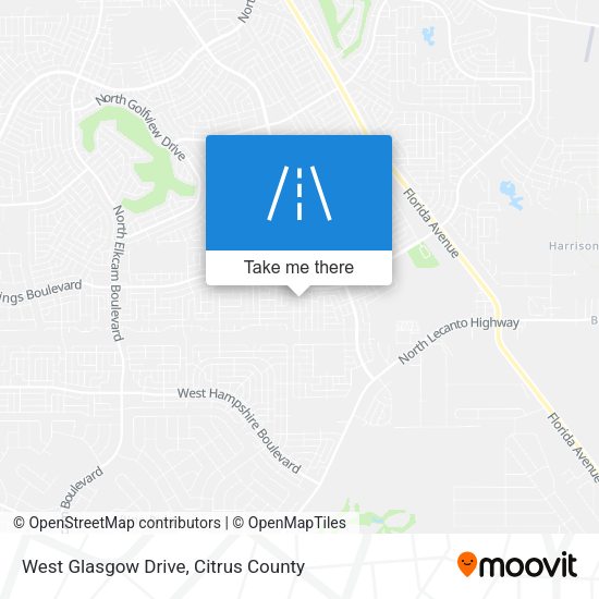 West Glasgow Drive map