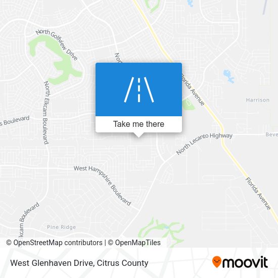 West Glenhaven Drive map