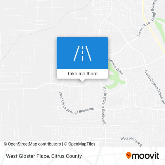 West Gloster Place map