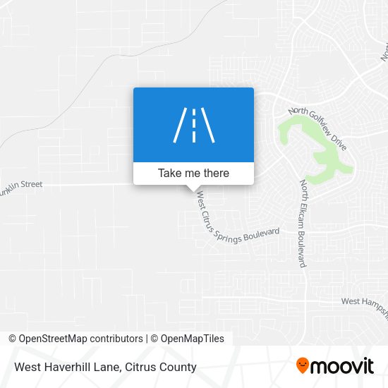 West Haverhill Lane map