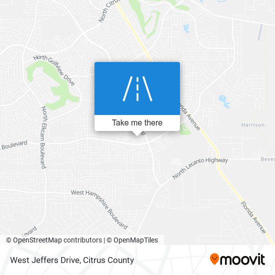 West Jeffers Drive map