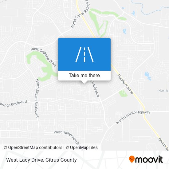 Mapa de West Lacy Drive