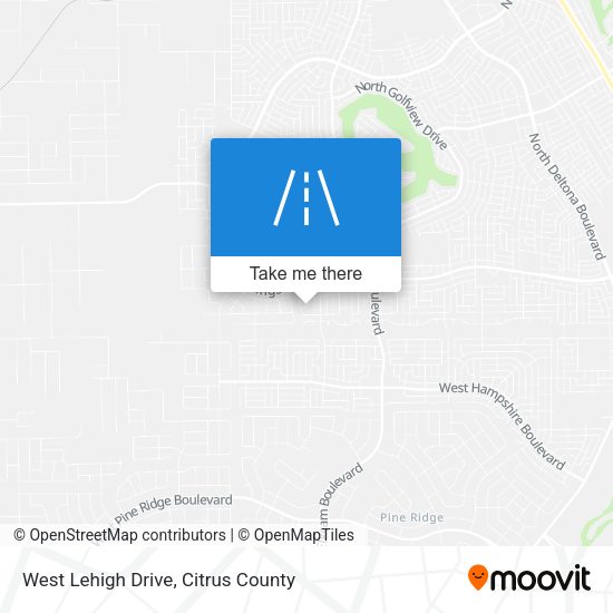 Mapa de West Lehigh Drive