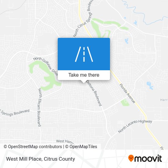 West Mill Place map