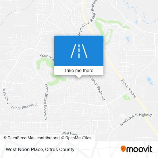 Mapa de West Noon Place