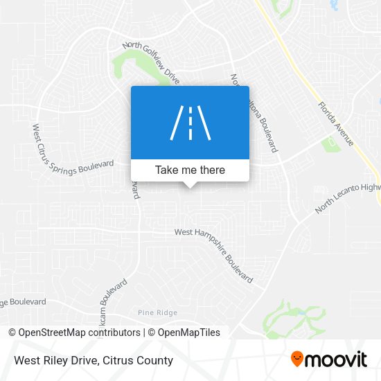 Mapa de West Riley Drive