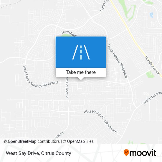 Mapa de West Say Drive