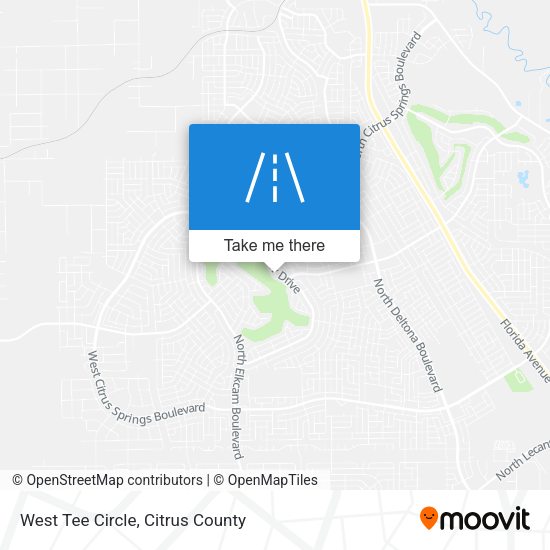 West Tee Circle map