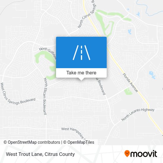 Mapa de West Trout Lane