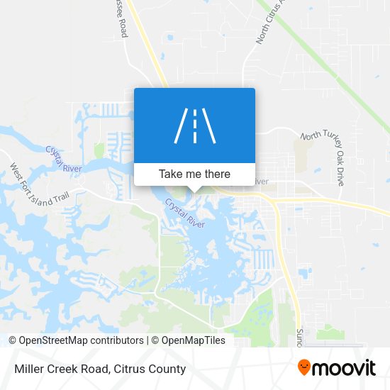 Miller Creek Road map