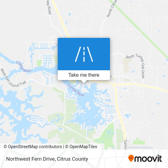 Northwest Fern Drive map