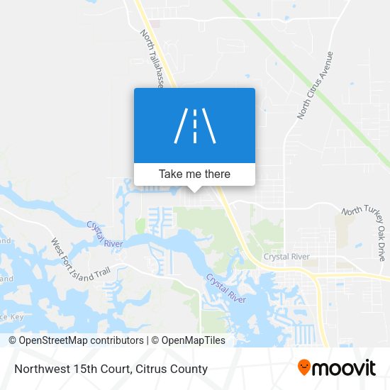 Northwest 15th Court map