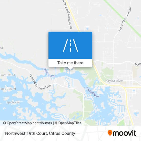 Northwest 19th Court map