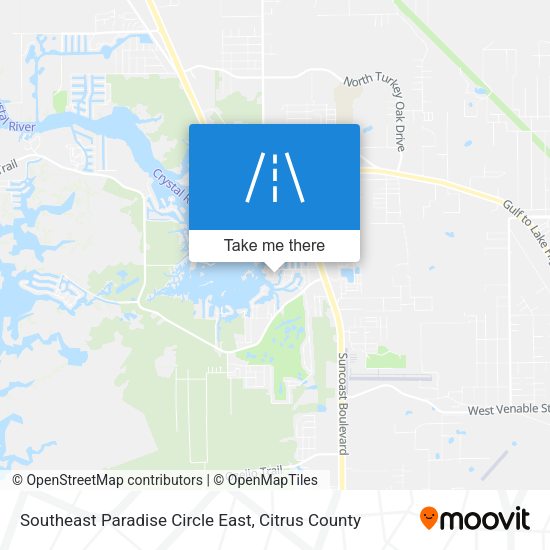 Southeast Paradise Circle East map