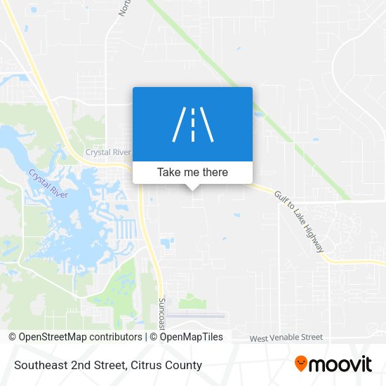 Southeast 2nd Street map