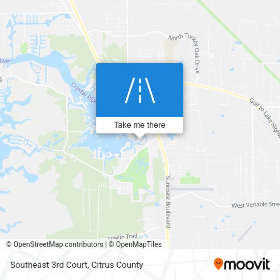 Southeast 3rd Court map